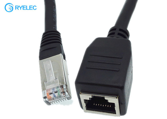 Το αρσενικό Cat5e Rj45 στη θηλυκή επιτροπή τοποθετεί το καλώδιο επέκτασης Ethernet δικτύων προμηθευτής