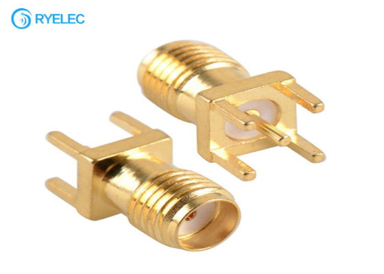 Διηλεκτρικός RF συνδετήρας κεραιών PTFE, ορείχαλκος/καλυμμένο χρυσός SMA RFconnector προμηθευτής