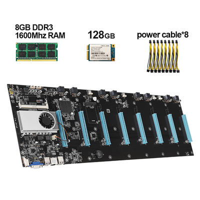 S37 μητρική κάρτα Combo 8 Crypto GPU δύναμη Ethereum με τη μνήμη 64GB DDR3 4GB προμηθευτής