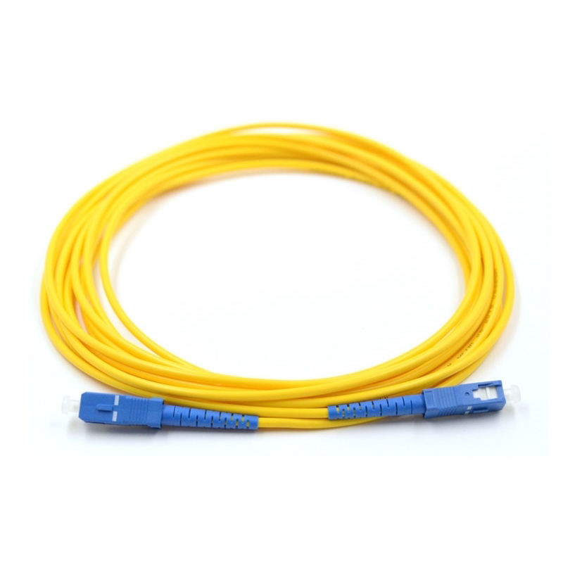 Ενιαίο Sc UPC 3.0mm G657A σκοινιού μπαλωμάτων οπτικών ινών τρόπου μονοκατευθυντικό