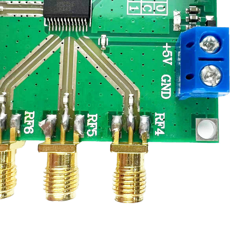 Συγκρότημα πλατφόρμας κυκλωμάτων PCB για ελεγκτή κινητήρα HMC252 DC-3GHz RF μη ανταγωνιστικό κλειδί SP6T κλειδί RF κλειδί CATV/DBS MMDS για 3V-5