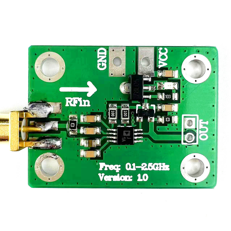 AD8313 Λογαριθμικός ανιχνευτής -72dBm -2dBm 0.1-2.5GHz RF Power Analyzer Board 7-15V Δυναμική Μονάδα ανίχνευσης ραδιοφωνικών μικροκυμάτων