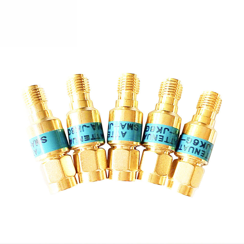 2W DC-6GHz SMA αρσενικό προς SMA θηλυκό Κοαξιακός ραδιοσυχνοποιητής RF 1/2/3/5/6/10/15/30db Αμβλυντής SMA Σταθεροί συνδετήρες Χρυσή πλάκα