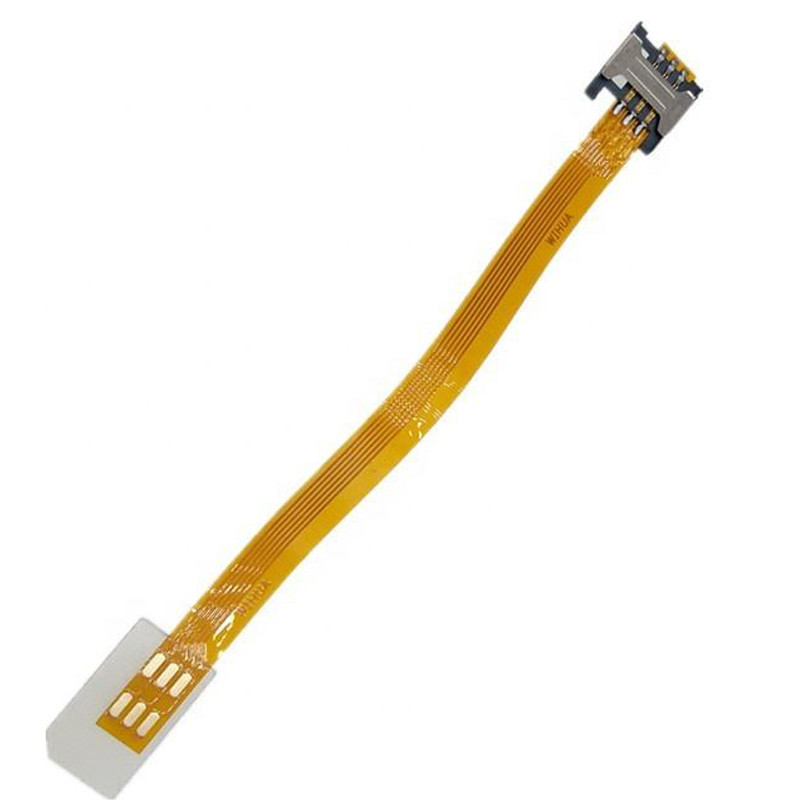 GSM CDMA Standard UIM SIM Card Kit Άντρας προς θηλυκή επέκταση μαλακό επίπεδο καλώδιο FPC