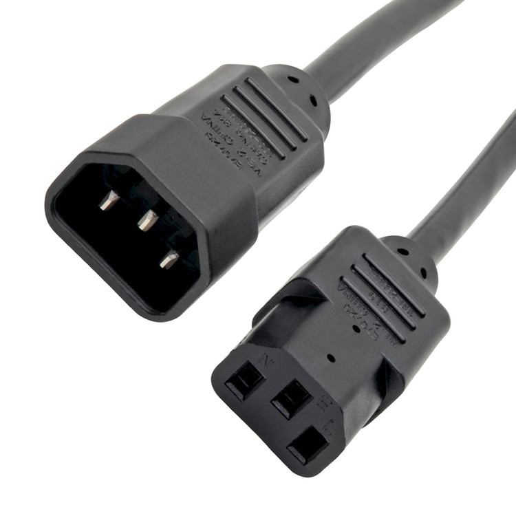 RY C13 έως C14 10a 250v καλώδιο ηλεκτρικής ενέργειας 18 Awg C14 συνδυασμός με έξοδο C13