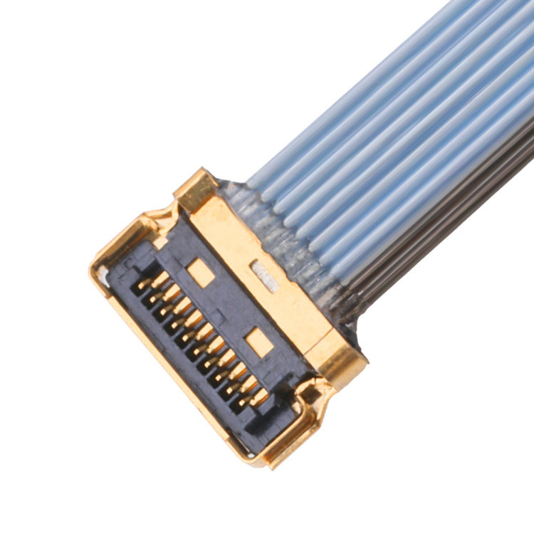 Καλώδιο LVDS Καλωδιακή γραμμή UY 10P 0,35 mm Στροφή I Pex 20857-010T-01 Συγκροτήματα καλωδίων για μικροεξαγωγικά καλώδια Ipex