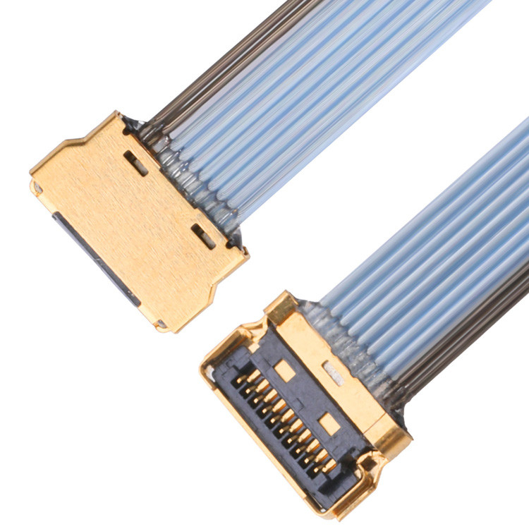 Καλώδιο LVDS Καλωδιακή γραμμή UY 10P 0,35 mm Στροφή I Pex 20857-010T-01 Συγκροτήματα καλωδίων για μικροεξαγωγικά καλώδια Ipex