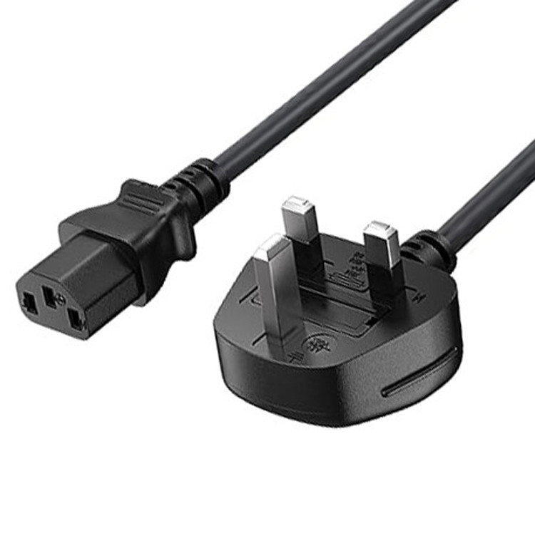 RY C13 To UK Plug Power Cord Bs1363 18awg 250v μήκος για τους περισσότερους υπολογιστές εκτυπωτές και άλλες συσκευές