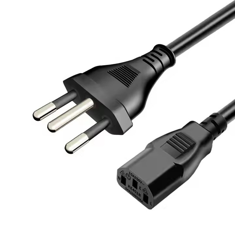 RY IEC Βραζιλία Σύρμα ηλεκτρικής ενέργειας 1-15p 5-15p Υλικό PVC Προσαρμοσμένο 1M 1.5M 2M 3M 5M Συμπεριλαμβάνει απογυμνωμένο καλώδιο ηλεκτρικής ενέργειας
