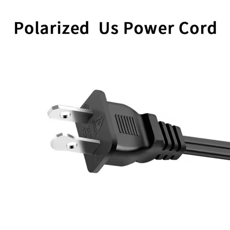 Καλής ποιότητας καθαρό χαλκό 120V 18 Awg 2pin C7 γραμμή επέκτασης Spt-2 λευκό καλώδιο ισχύος AC 5FT 2 Prong για οικιακή συσκευή Lap