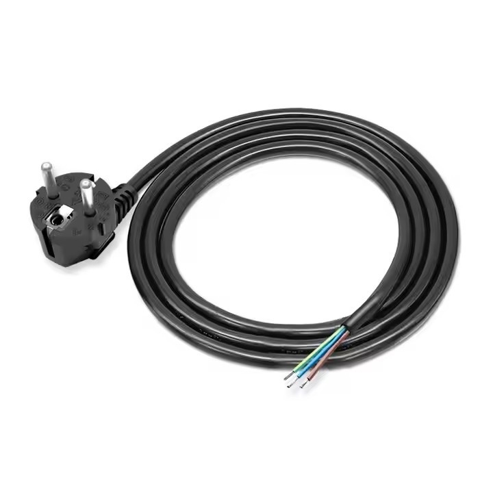 Καλή πώληση EU Power Cord 3G 18 Awg 1.5M Single Head Bare Wire Tail Peeled Tin Tail Για οικιακή συσκευή ή ηλεκτρικό εργαλείο