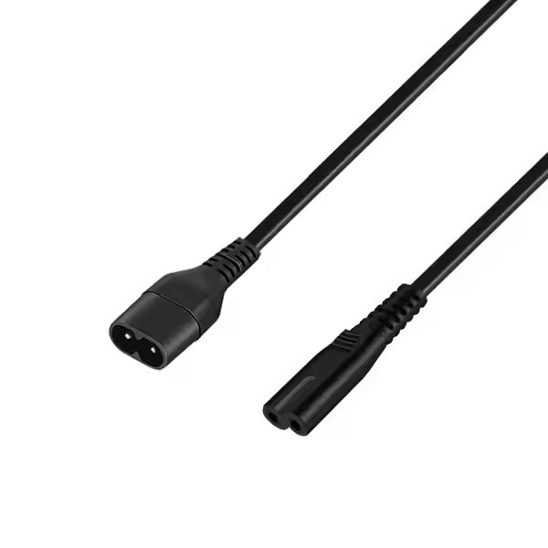2.5A 250V CCC VDE ETL Εγκριθείσα από την IEC σύνδεση ισχύος επέκτασης C7 Σωστή γωνία σύνδεσης C7