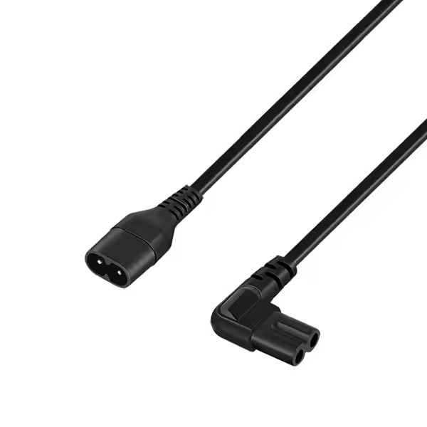 2.5A 250V CCC VDE ETL Εγκριθείσα από την IEC σύνδεση ισχύος επέκτασης C7 Σωστή γωνία σύνδεσης C7