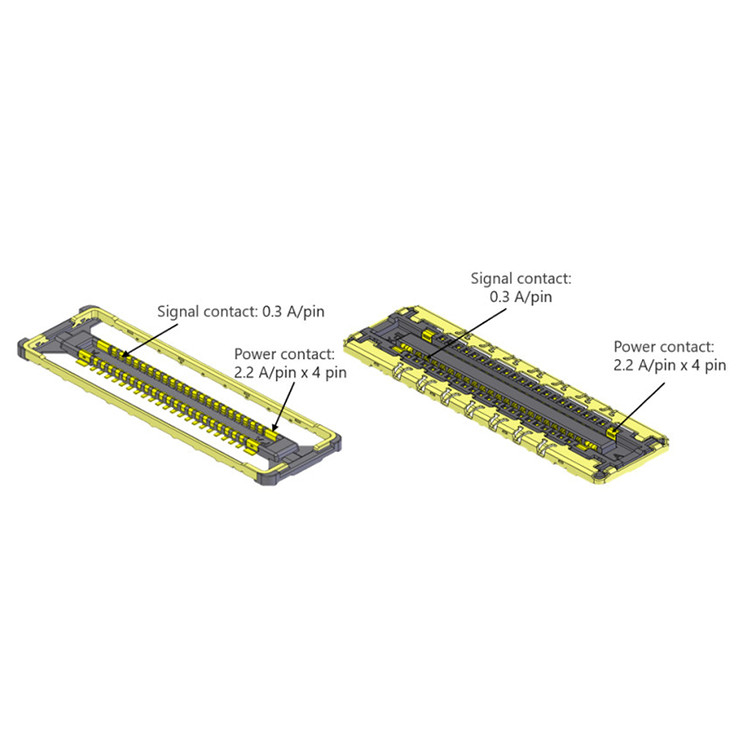 0.3mm Pitch Πλήρως προστατευμένο επίπεδο καλώδιο μετάδοσης υψηλής ταχύτητας IPEX NOVASTACK 35-HDP 20697-042E-01 καλώδιο EDP