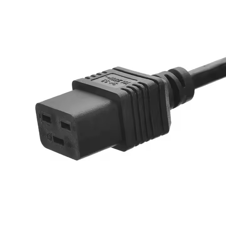 Iec-60320 3 Prong H05vv - F 3G 0.75 Συνδετήρας C19 έως C20 Συνδετήρας Χάλκινος αγωγός καλώδιο ηλεκτρικής ενέργειας για οικιακή συσκευή
