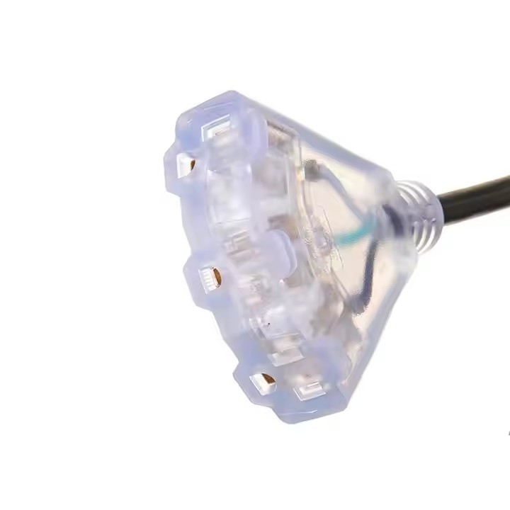 Έγκριση ETL Heavy Duty US 3-Prong 10 Ft Long 12 Gauge Extension Cords 50 Feet 2 Prong Light Cord