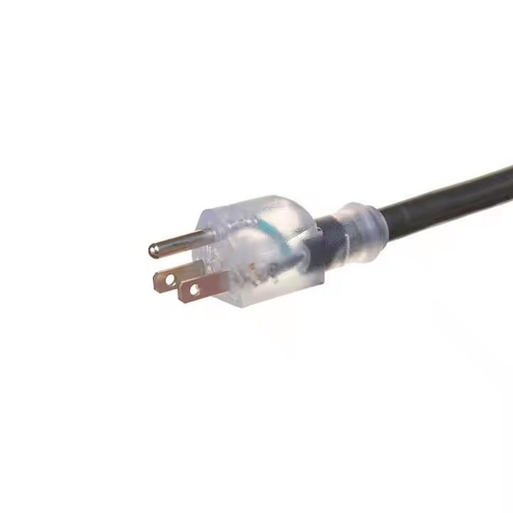 Έγκριση ETL Heavy Duty US 3-Prong 10 Ft Long 12 Gauge Extension Cords 50 Feet 2 Prong Light Cord
