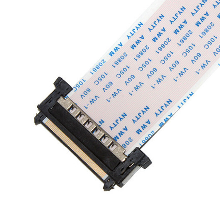 Δικτυακό καλώδιο FFC FPC 16 πινών 0,5 mm Πίτσα Τύπος A 20628 80C 60V VW 1 LVDS Display Connector