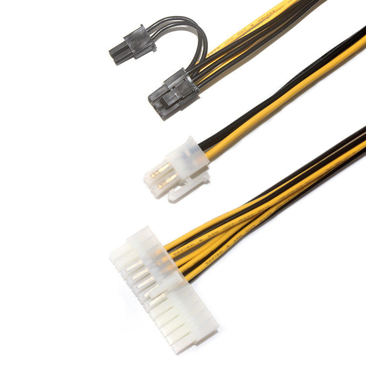 Προσαρμοσμένα 4-Pin Molex 39 01 2040 Γυναικεία προς αρσενικά καλώδια συρματόπλεγματος