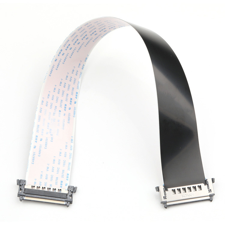 RE51 CONNGolden Pins UP FPC FFC Cable 51 Pin 0.5mm Στροφή Ευέλικτο επίπεδο καλώδιο μήκος 300mm