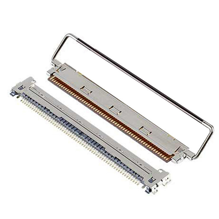 Φαρμακείο 60P IPEX CABLINE-CAF 20858-060T-01 0,4mm Pitch Οριζόντιο συνδυασμό τύπου FPC Plug Connector με μηχανική κλειδαριά
