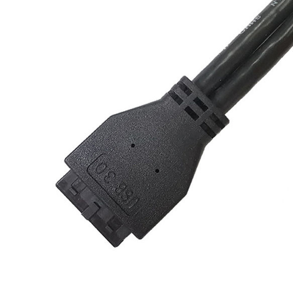Βιομηχανία Διορθώσεις καλωδίωσης USB 3.0 Πίνακα Mount A X2 έως 20 Pin Header Motherboard Προσαρμοσμένο