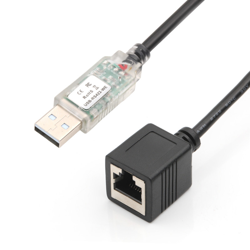 Βιομηχανικοί προσαρμογείς καλωδίων USB-A RJ422 σε RS232 Network Port Network Engineering Debug Cable