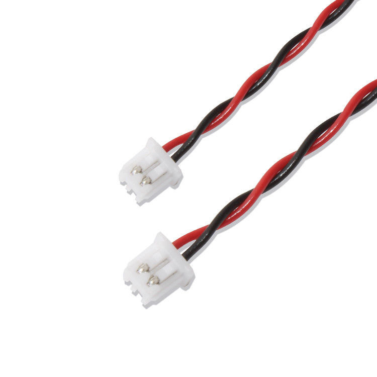 RY Brand JST Wire Harness XHP-2 Connector Cable 22AWG UL1007 Μαύρο Κόκκινο 2P κόλλα