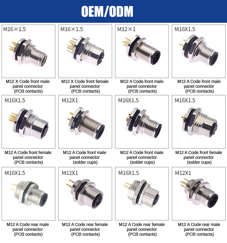 Φαρμακευτική μονάδα MD WF 6 Pin Mini Din Cable, IP67 Straight Isobus Cable Lvds Display Connector