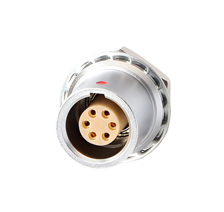 IP68 Push Pull Self Locking Industrial Control B Series Z6 6 Pin Γυναίκα προς 6 Pin Σημαντικός αισθητήρας κυκλικός σύνδεσμος