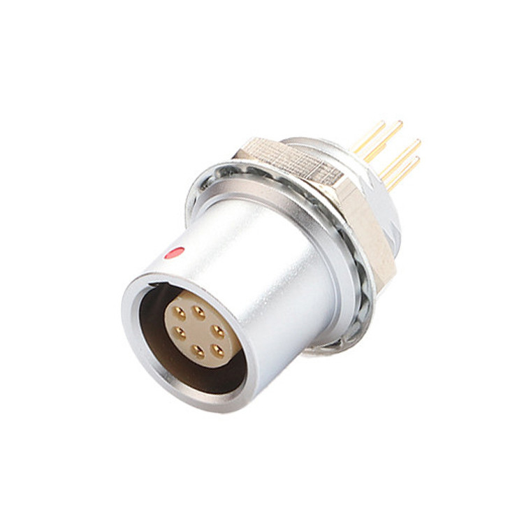 IP68 Push Pull Self Locking Industrial Control B Series Z6 6 Pin Γυναίκα προς 6 Pin Σημαντικός αισθητήρας κυκλικός σύνδεσμος