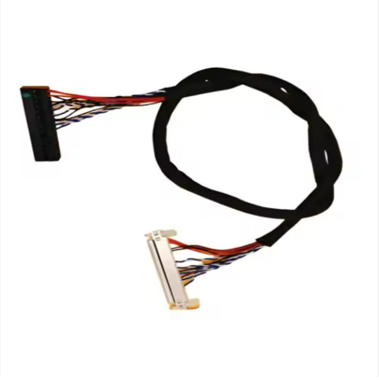 Καλώδιο 30 καρφίτσα 1.0mm επίδειξης UL1571 28AWG Lvds στο συνδετήρα καρφιτσών της Dupont 2*15 2.0mm