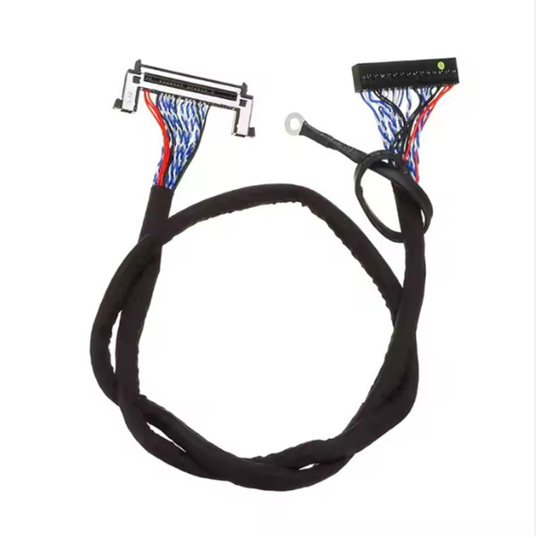 Καλώδιο 30 καρφίτσα 1.0mm επίδειξης UL1571 28AWG Lvds στο συνδετήρα καρφιτσών της Dupont 2*15 2.0mm