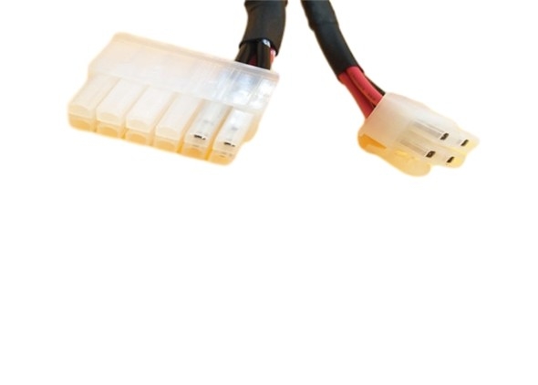 πίσσα 12pin Molex 4.2mm του 39-01-2120 στο άσπρο λουρί καλωδίων 4pin 43025-0400 3.0mm με την πλεξούδα