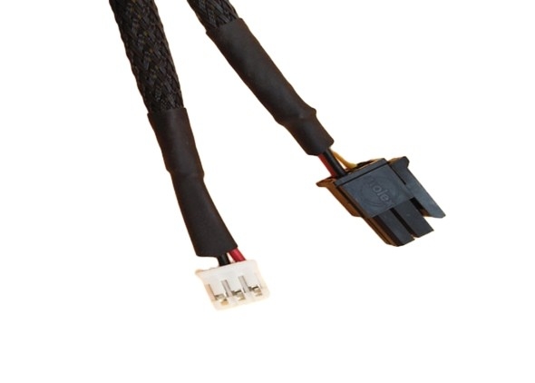2*2p Molex 43025 μαύρη κατάλληλη 3.0mm συνδετήρων πίσσα μικροϋπολογιστών σε 3pin Jst - λουρί καλωδίων Ph2.0 26awg