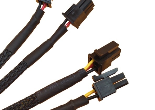 2*2p Molex 43025 μαύρη κατάλληλη 3.0mm συνδετήρων πίσσα μικροϋπολογιστών σε 3pin Jst - λουρί καλωδίων Ph2.0 26awg