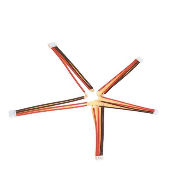 Θηλυκό πισσών MOLEX 51021 4pin 1.25mm με το λουρί καλωδίων 24 AGW για το κτύπημα