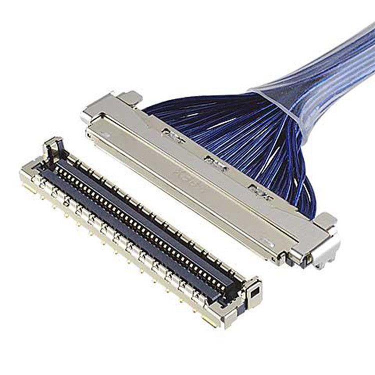 Καλώδιο LVDS με προστασία EMI με διασταύρωση 0,4 mm I-Pex μικροσυνδετήρα ομοαξονικού, με 20788 20679 30-pin 40-pin 50-pin