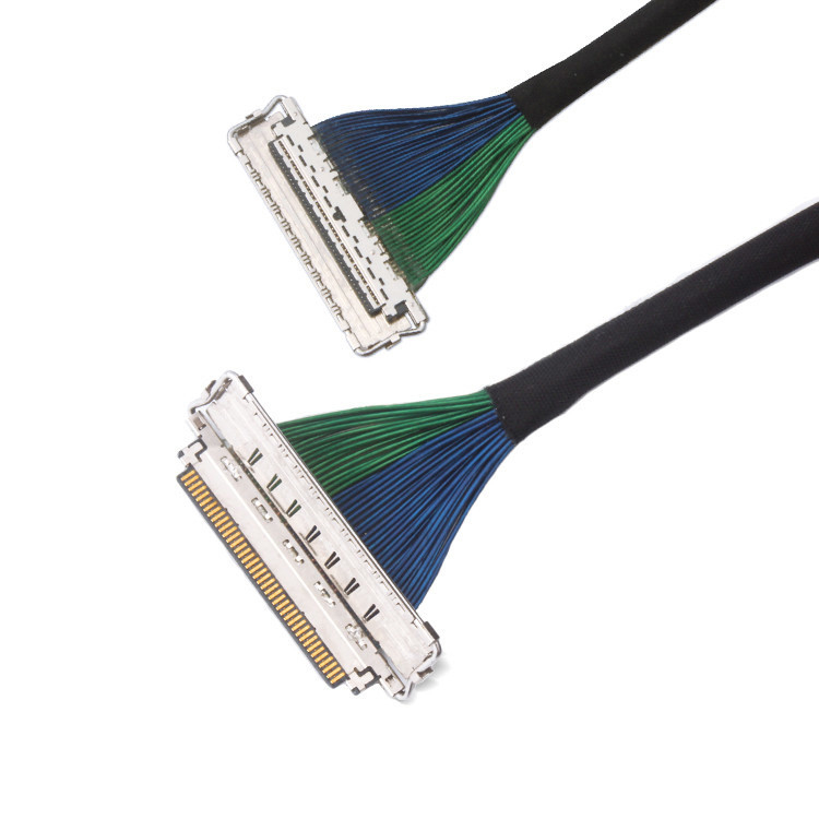 Καλώδιο LVDS με προστασία EMI με διασταύρωση 0,4 mm I-Pex μικροσυνδετήρα ομοαξονικού, με 20788 20679 30-pin 40-pin 50-pin