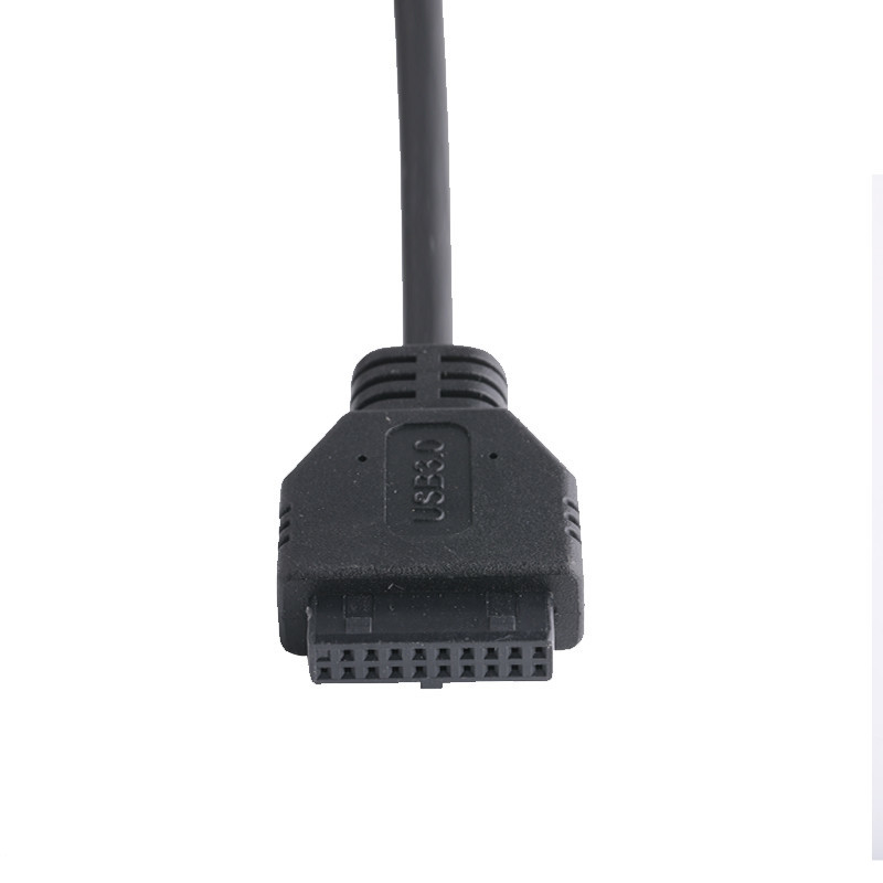 20P Γυναικεία USB 3.0 Τύπου-C σε καλώδιο προσαρμογέα IDC Εσωτερικός αντίσταση Μαύρο καλώδιο PVC OEM ODM