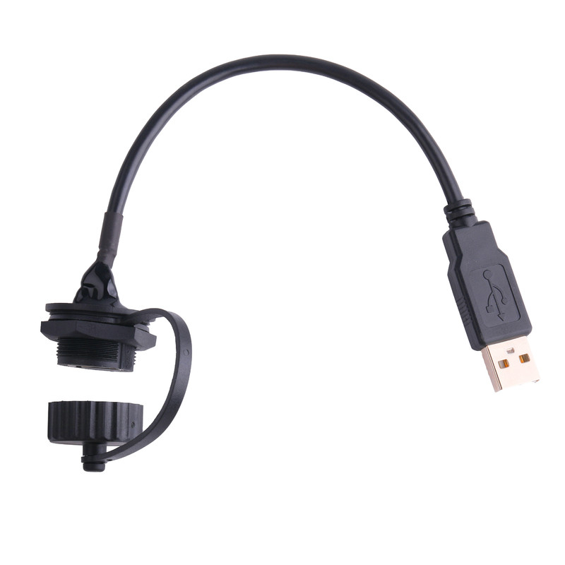 USB 2,0 ένας θηλυκός συνδετήρας με την ασπίδα και ΚΑΠ στα καλώδια usb USB 2,0 Α που γίνεται στο μέτρο