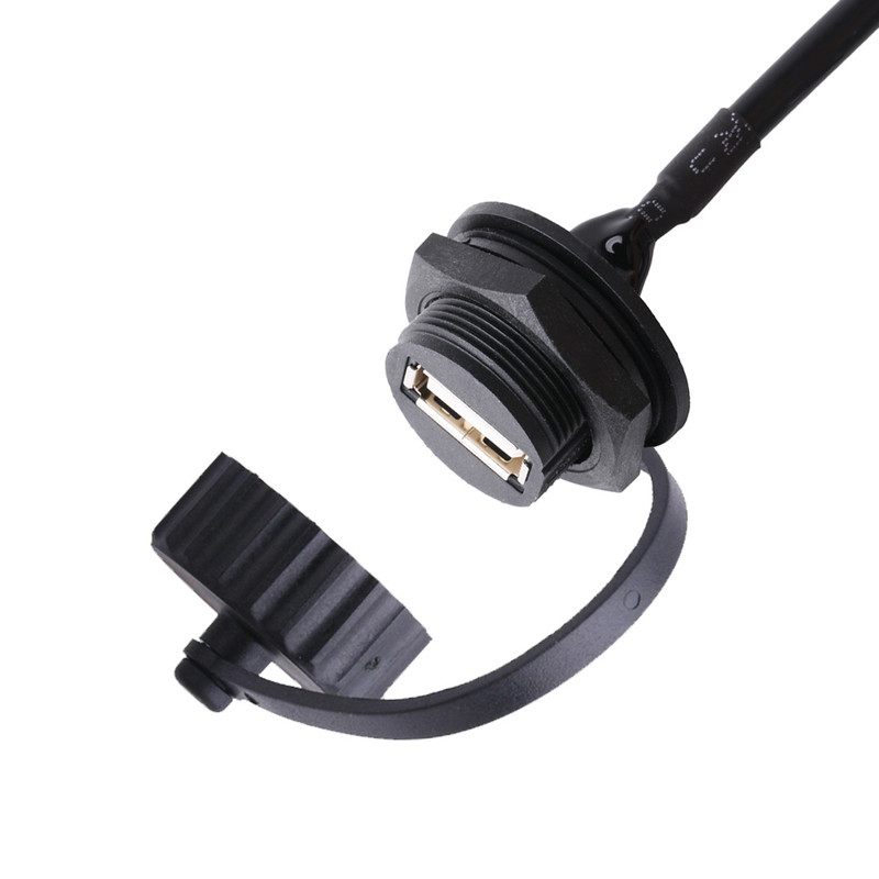 USB 2,0 ένας θηλυκός συνδετήρας με την ασπίδα και ΚΑΠ στα καλώδια usb USB 2,0 Α που γίνεται στο μέτρο