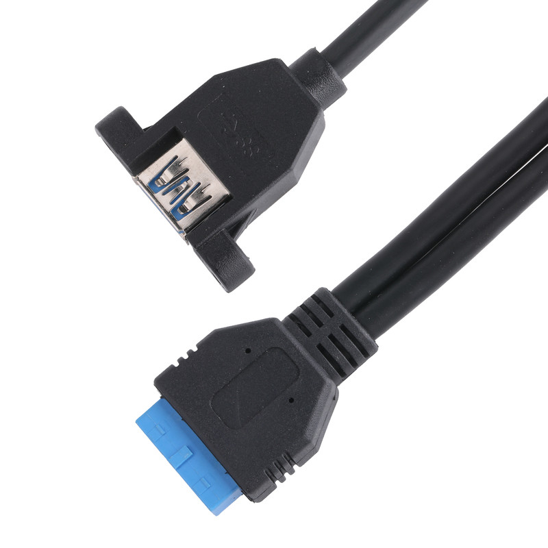 USB 3.0 Παρουσιακό Πίνακα Μητρικής Πίνακας 19/20 καλώδιο από καρφί στο USB Γυναικείο διαχωριστικό προσαρμογέα Συνδετήρα επέκτασης