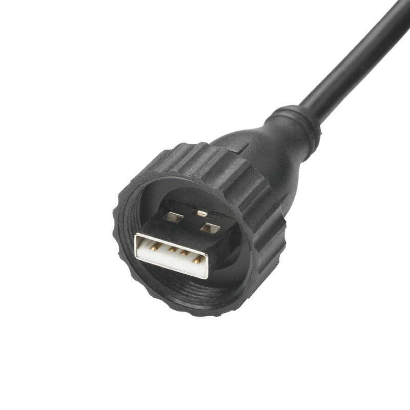 USB2.0 Τύπος A Άντρας Τύπος M Ανερόσφρακτη διεπαφή προς USB2.0 Καλώδιο Βιομηχανικό σταθερό καλώδιο σύνδεσης δεδομένων για οχήματα