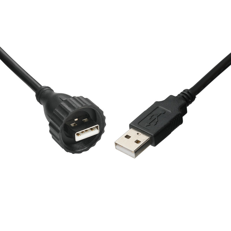 USB2.0 Τύπος A Άντρας Τύπος M Ανερόσφρακτη διεπαφή προς USB2.0 Καλώδιο Βιομηχανικό σταθερό καλώδιο σύνδεσης δεδομένων για οχήματα