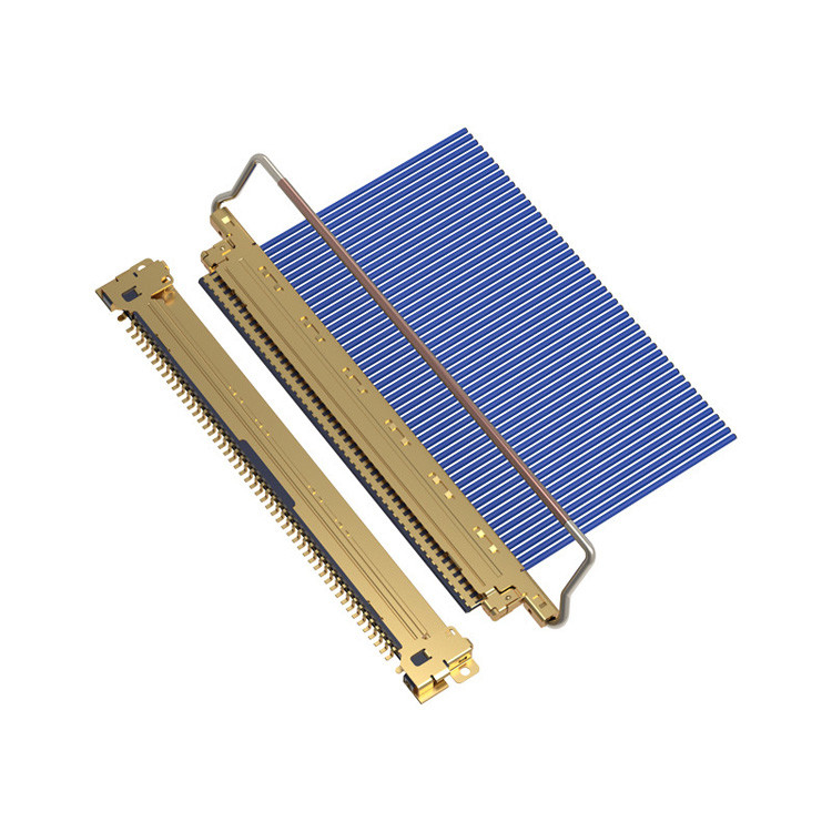 CABLINE-VS 20453-250T-03S Μικρο-Κοαξιώδης συνδετήρας 50 πινών με πλάτος 0,5 mm, με οριζόντιο τύπο ζευγαρώματος