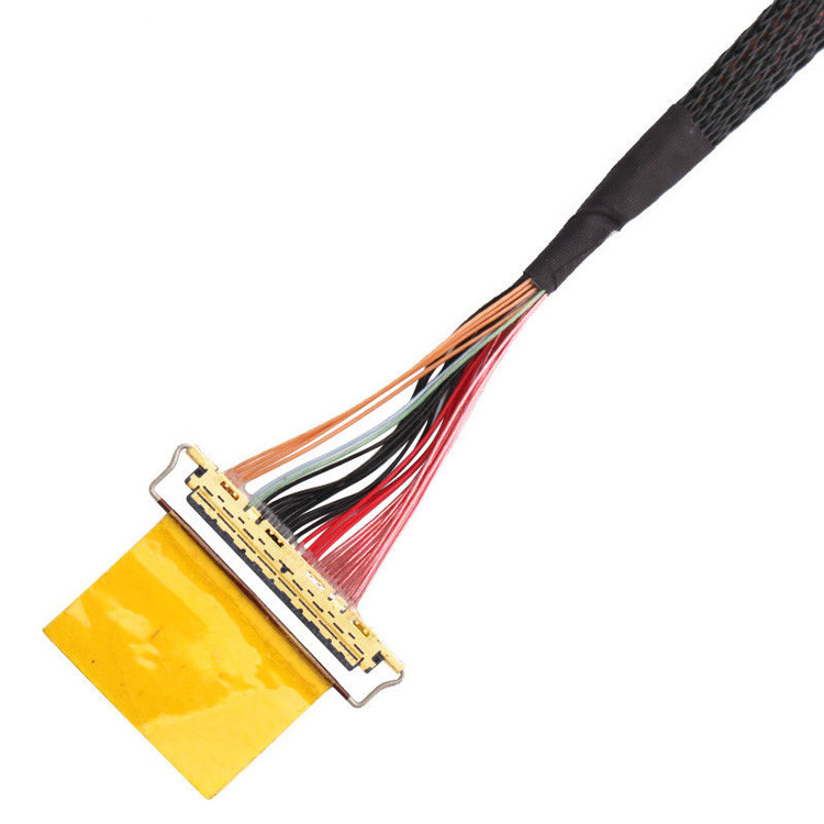 Εργοστάσιο 36AWG Συγκρότημα καλωδίων Lvds I Pex 20453-240t-01 έως 20453-240t-01 40P 0,4mm Pitch