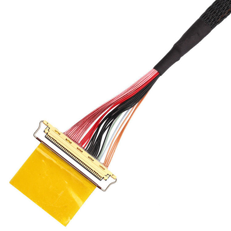 Εργοστάσιο 36AWG Συγκρότημα καλωδίων Lvds I Pex 20453-240t-01 έως 20453-240t-01 40P 0,4mm Pitch