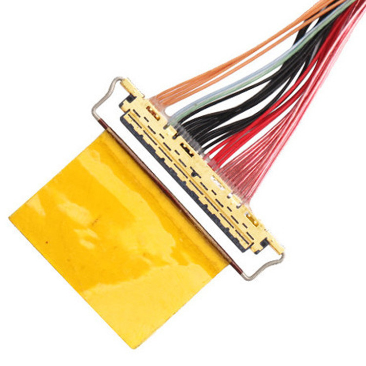Εργοστάσιο 36AWG Συγκρότημα καλωδίων Lvds I Pex 20453-240t-01 έως 20453-240t-01 40P 0,4mm Pitch