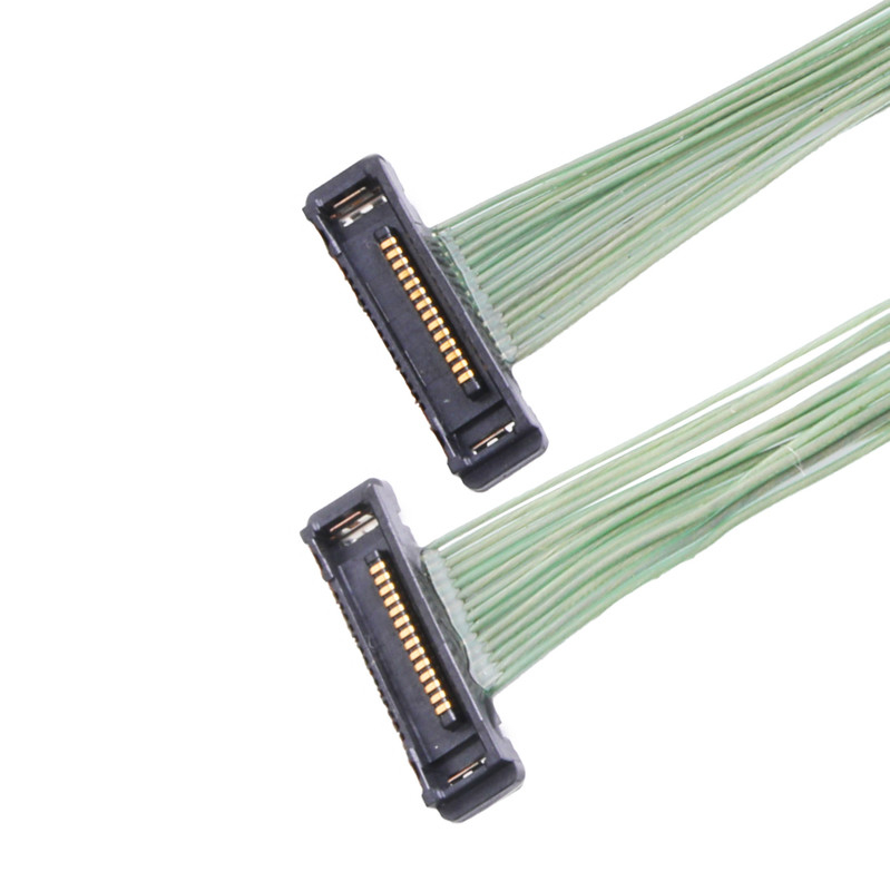 Ομοαξονική πίσσα ι-Pex 20380-R10t-06 0.4mm συνδετήρων καλωδίων μικροϋπολογιστών SS Cabline